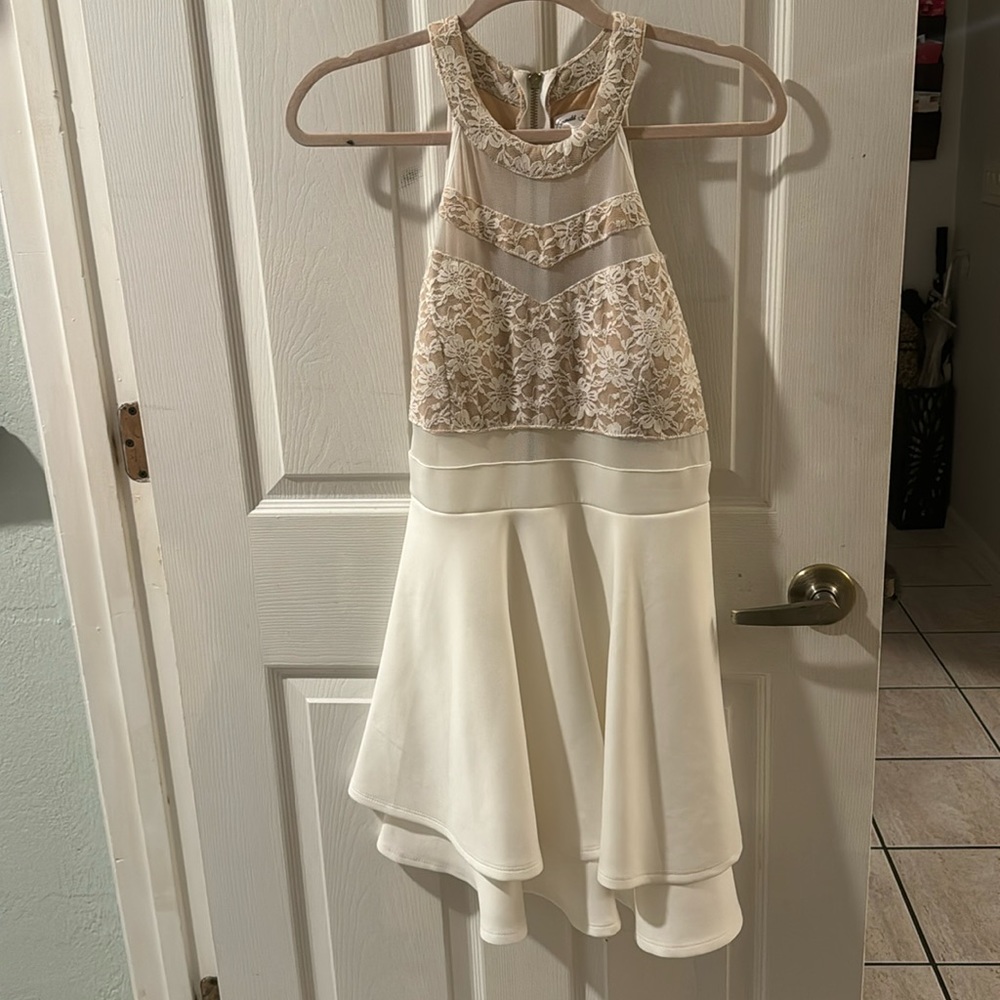 Women’s Dress with lace and see through accent